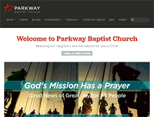 Tablet Screenshot of parkwayfamily.org